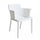 Fauteuil Cathy 60x58x76,5 cm en polypropylène blanc