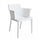 Fauteuil Cathy 60x58x76,5 cm en polypropylène blanc