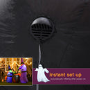 Streghe e Calderone Gonfiabile Halloween H180 cm con LED in Poliestere Impermeabile