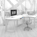 Supporto Porta Tastiera Estraibile con Ripiano Ausiliare per Mouse in Plastica Emuca Grigio