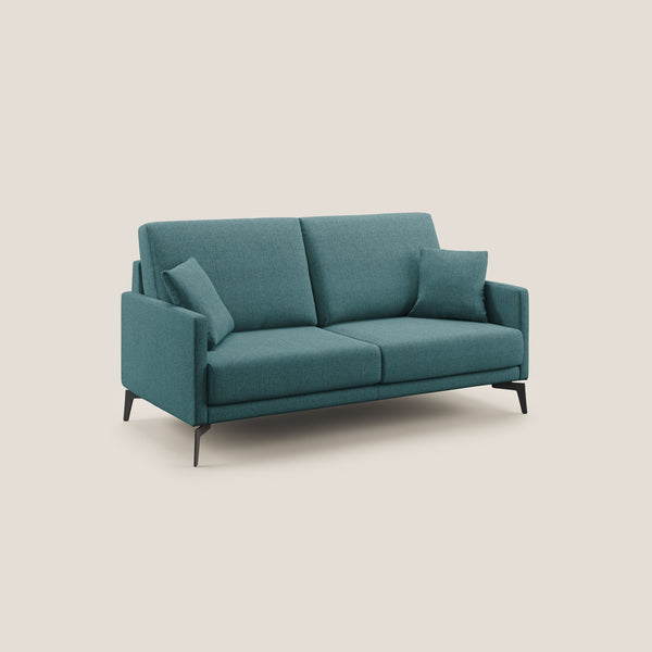 Divano 2 Posti 140x94x90 cm in Tessuto Azzurro sconto