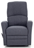 Poltrona Relax da Allattamento Reclinabile Manuale in Tessuto Mamy Blu