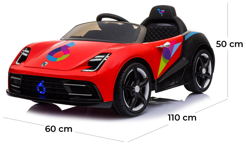 Macchina Elettrica per Bambini 12V Miller Six Rossa