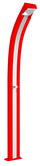 Mitigeur de douche de jardin Arkema Spring Bande Inox Rouge