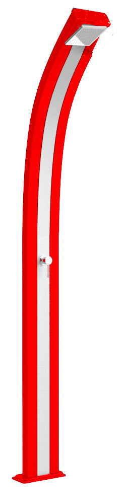 sconto Mitigeur de douche de jardin Arkema Spring Bande Inox Rouge