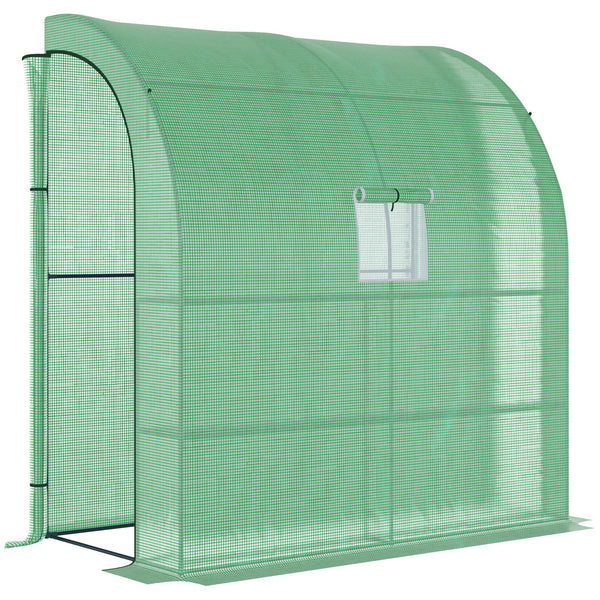 acquista Serre Murale 2 Etagères 200x100x213cm en Acier et PE Vert