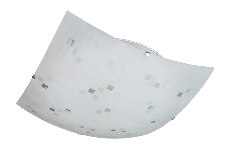 Plafoniera da Interno Attacco E27 in Metallo Bianco