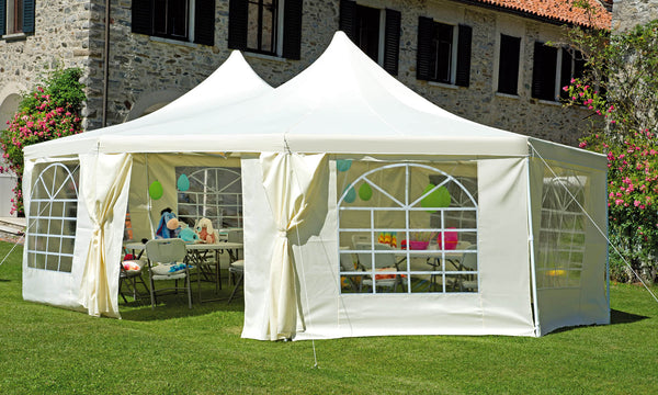 Chapiteau 9x6,5m en fer Vorghini Chapiteau écru prezzo