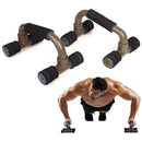 Set 2 Maniglie per Flessioni Palestra Allenamento Muscoli Pettorali Braccia Spalle in Metallo      