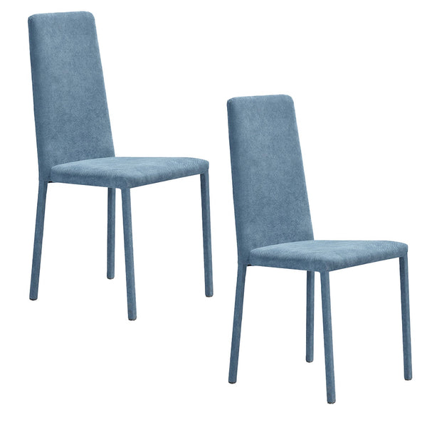 Set 2 sedie Imbottite 45x52x91 cm In Tessuto Savoy Betty Plus Carta da Zucchero acquista