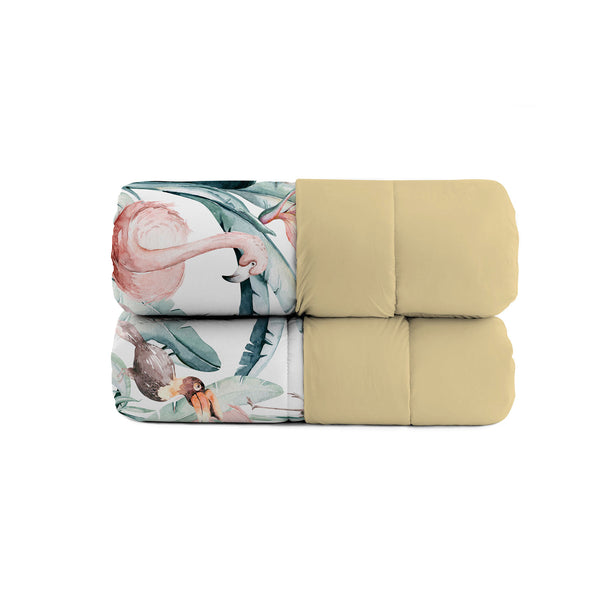 sconto Trapunta Invernale Stampata in Microfibra 200gr Double Face Denny Varie Misure