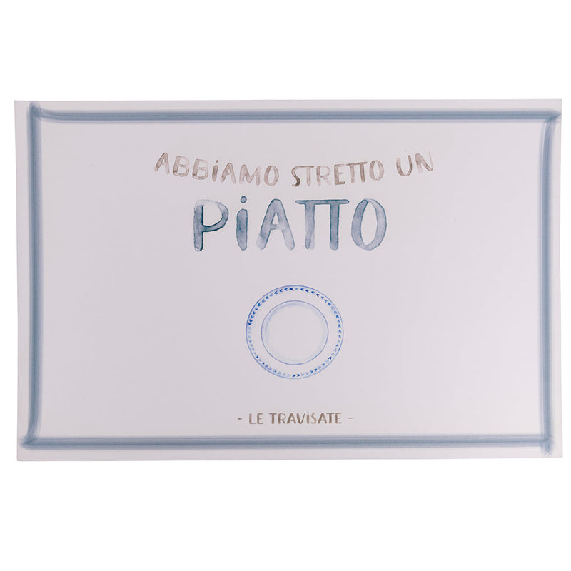 Set 6 Tovagliette 45x30 cm in Eva VdE Tivoli 1996 Le Travisate Bianco