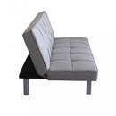 Divano Letto Aaron 178x80x71 cm in Tessuto Grigio