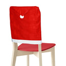 Copri Schienale per Sedia Natalizio 70x52 cm in TNT Rosso
