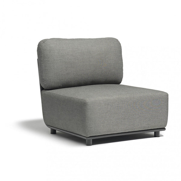 Fauteuil Central Galapagos 71x85x83 h cm en Aluminium Anthracite acquista