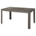 Table de jardin 140x80x72 cm en polypropylène taupe