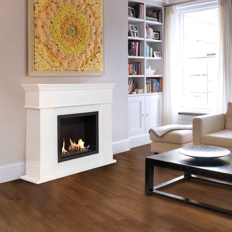 Camino a Bioetanolo da Pavimento 110x102x37 cm Dalya Bianco