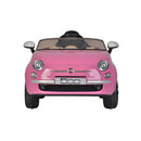 Macchina Elettrica per Bambini 12V con Licenza Fiat 500 Rosa