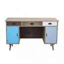 Scrivania Brema 121x50,5x75 h cm in Legno Multicolor