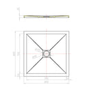 Piatto Doccia in Pietra Fosterberg Silene 2 Antracite Varie Misure