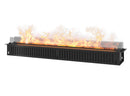 Camino a Vapore Elettrico da Incasso 220x48,5x33 cm Invapo Insert con Ricarica Automatica e LED RGB Nero       