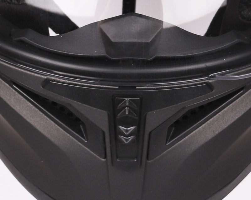 Casco Integrale per Scooter Visiera Lunga CGM Tampere Mono 316A Nero Opaco Varie Misure