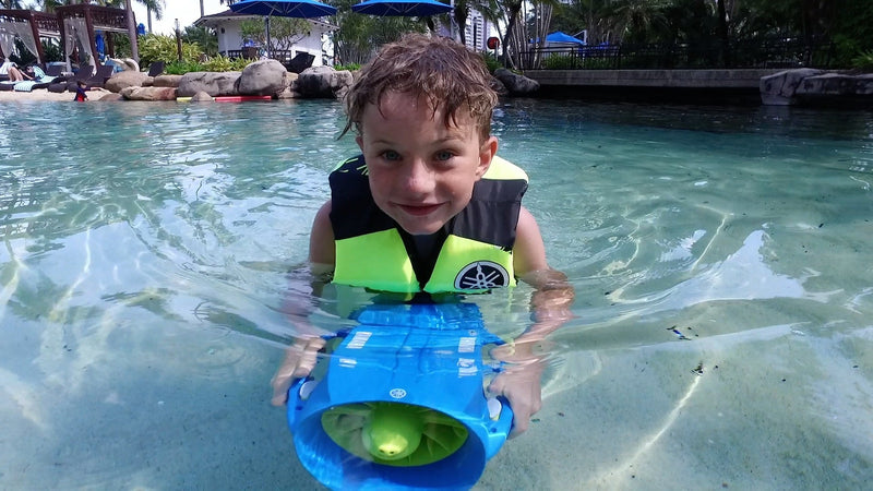 Acquascooter Elettrico per Bambini Yamaha Pooljet Li-Ion 2Km/h Blu