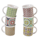 Set 6 Tazzine da Caffè Ø6,4x5,5 cm in Bone China VdE Tivoli 1996 Agadir