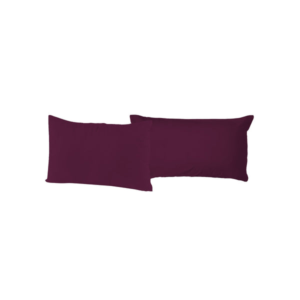 online Paire de taies d'oreiller unies prune