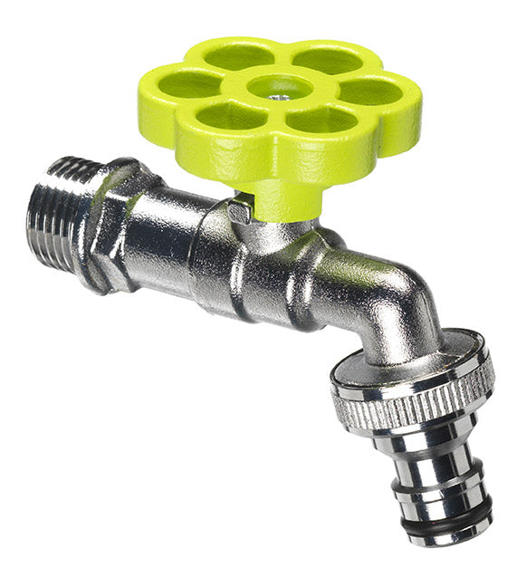 sconto Robinet à bille pour fontaine de jardin avec fleur colorée Belfer RUB/029 vert acide
