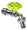 Robinet à bille pour fontaine de jardin avec fleur colorée Belfer RUB/029 vert acide