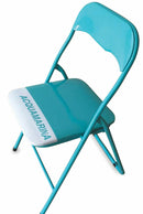 Set 6 Sedie Pieghevoli in Metallo Soriani Acquamarina