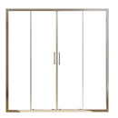 Porta Parete Doccia 2 Ante Scorrevoli in Cristallo Trasparente 6mm H190 Bonussi Giuly Varie Misure