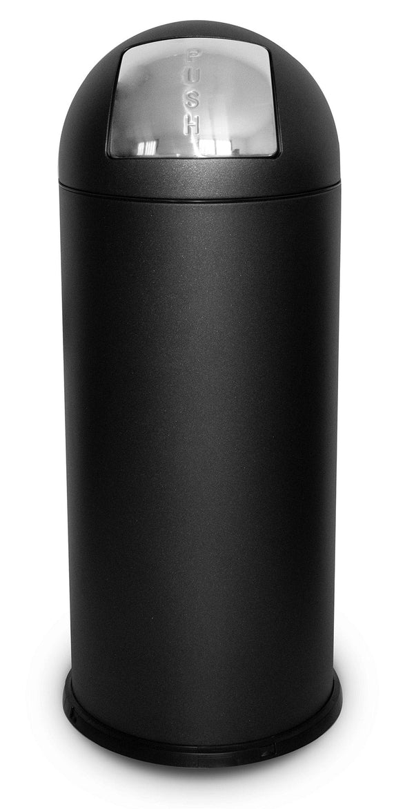 Pattumiera Per Raccolta Rifiuti Ø35xh92 cm da Interno In Acciaio Verniciato Nero acquista