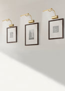 Applique da Interno a LED in Metallo Ottone Satinato