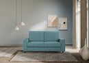 Divano 2 Posti 148x85x85 cm Sakar in Tessuto Petrolio