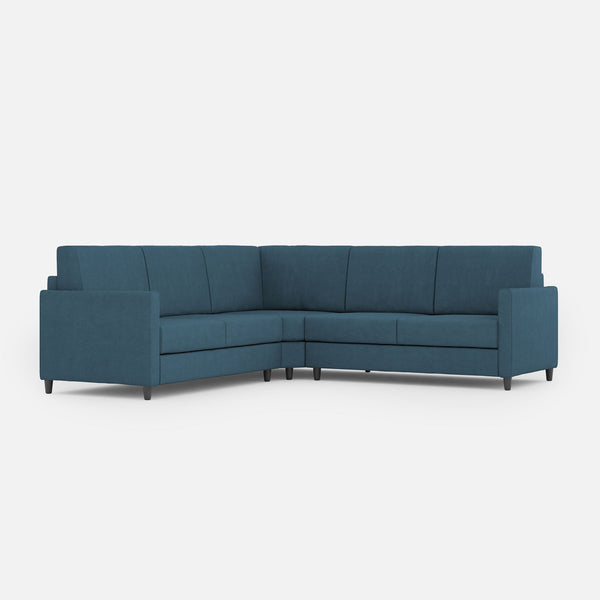 Canapé d'angle Karay 5 places 241x241x85 cm en tissu Avio prezzo