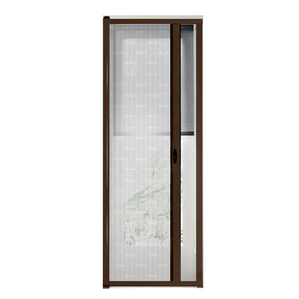 acquista Moustiquaire Enroulable pour Portes 150x250 cm en Aluminium Marron