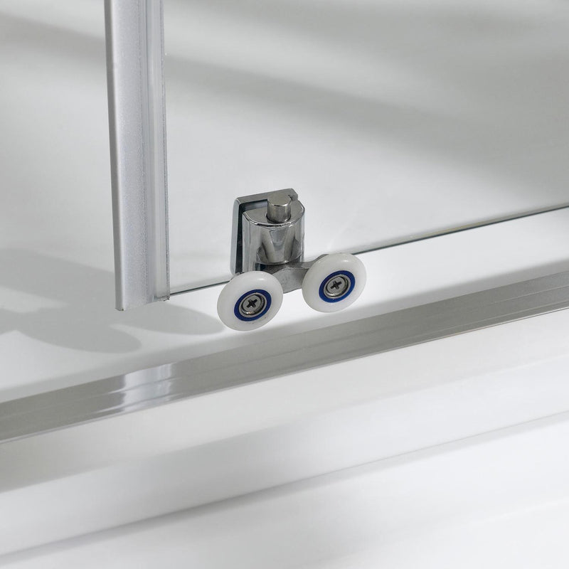 Box Doccia Angolare 1 Anta Scorrevole in Cristallo Opaco 6mm H198 Fosterberg Viborg Duo Varie Misure