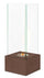 Cheminée au Sol au Bioéthanol 25x25x65 cm Rouille
