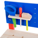 Banco da Lavoro Giocattolo in Legno per Bambini con 20 Accessori 