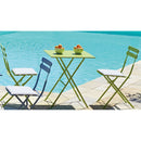 Set da Giardino in Ferro 60X60cm Vorghini Bistrò Quadrato Verde