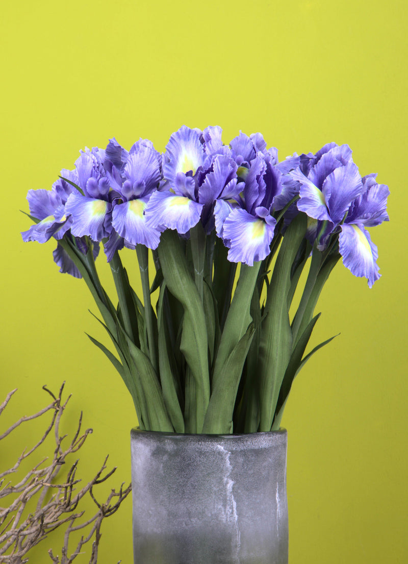 Iris Artificiale Composto da 5 Fiori Altezza 68 cm 