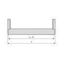 Set 2 Bastoni Appendiabiti per Armadi Rotondi 95 cm in Alluminio Emuca Grigio Metallizzato