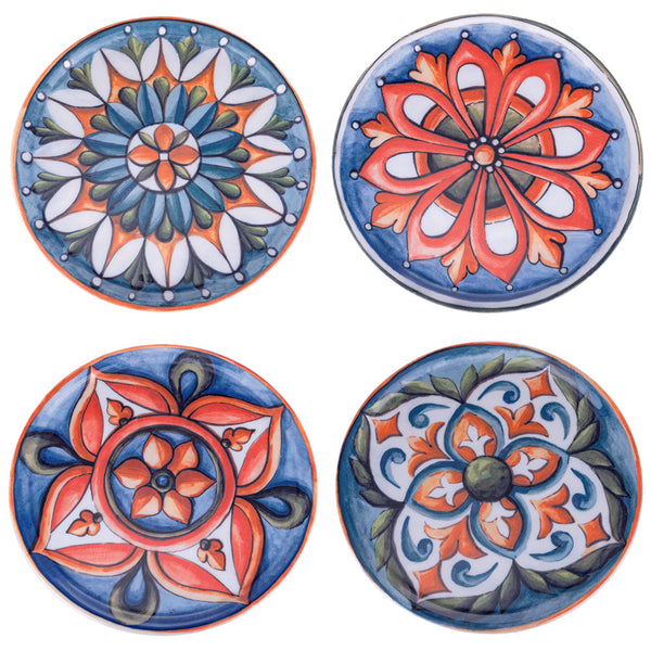 Set 4 Piatti Pizza Ø33x2 cm  in Porcellana VdE Tivoli 1996 Le Maioliche prezzo