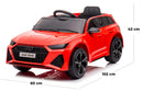 Macchina Elettrica per Bambini 12V con Licenza Audi RS6 Rossa