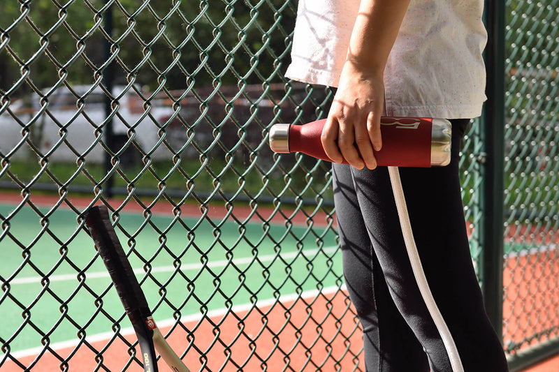 Borraccia Termica 500 ml con Coperchio in Acciaio Fiat Borgogna