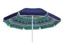 Ombrellone da Giardino Ø200 cm Telo in Policotone Blu 