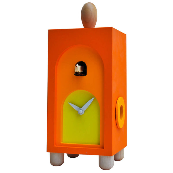 Pendule Coucou Sur Pied 12X31X11Cm Pirondini Italia Arc-En-Ciel Orange sconto