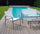 Salon de jardin en fer canapé 2 fauteuils et table basse Vorghini Anversa Tortora